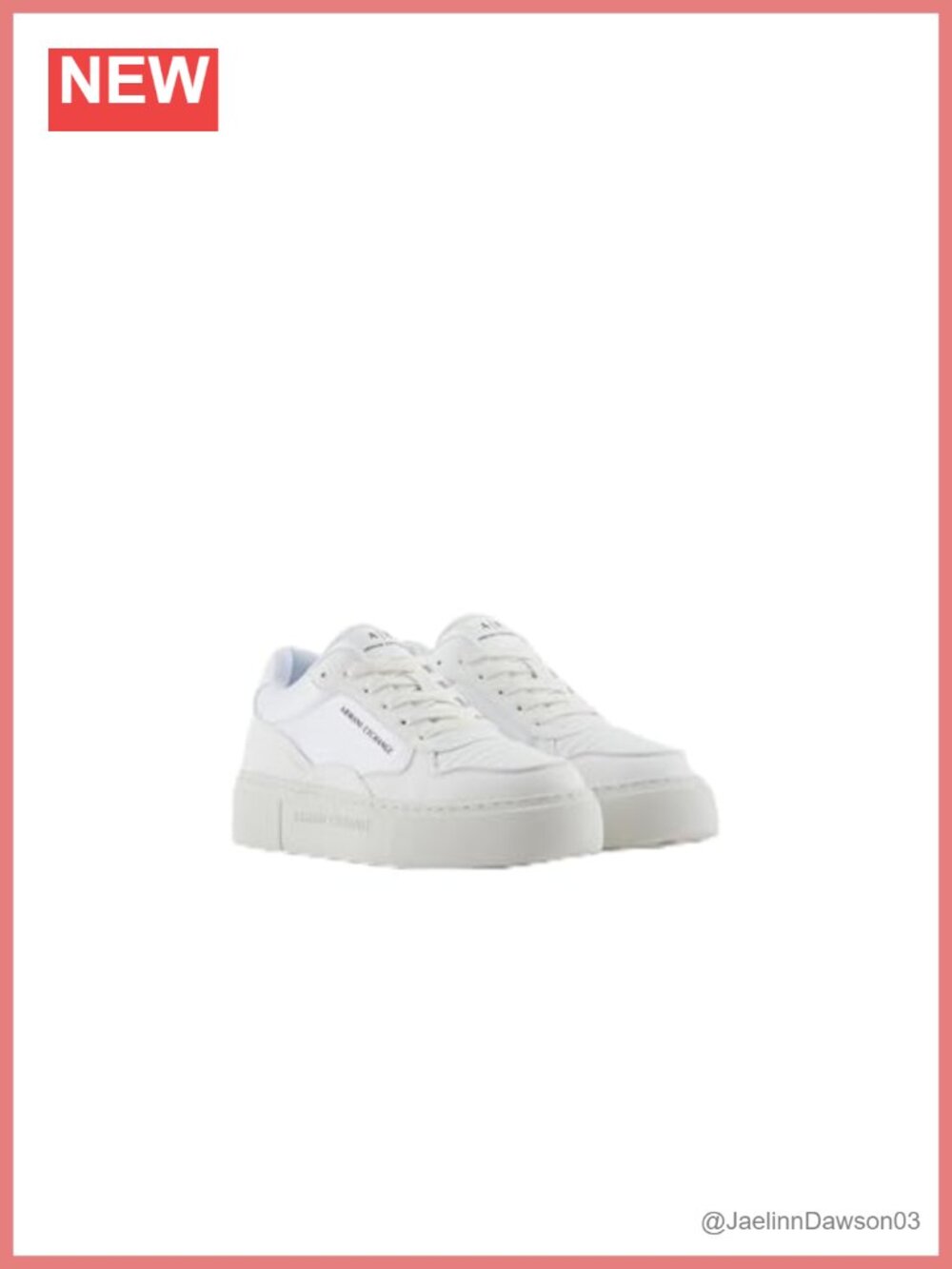 Armani Exchange Women's Lace-up Sneakers Chunky Sole Athletic
